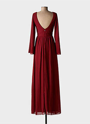 Robe longue manches longues manches longues rouge PINK BOOM femme