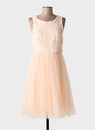 Robe mi-longue sans manche sans manche rose LUCY WANG femme