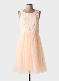 Robe mi-longue sans manche sans manche rose LUCY WANG femme