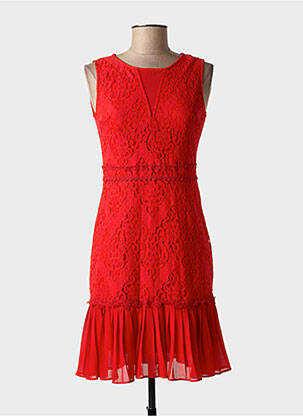 Robe mi-longue sans manche sans manche rouge LOVIE femme