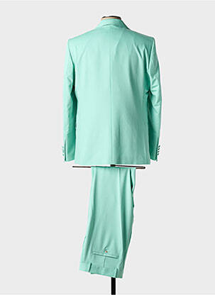 Costume de cérémonie fermeture zippée sous rabat boutonné vert ADIMO homme