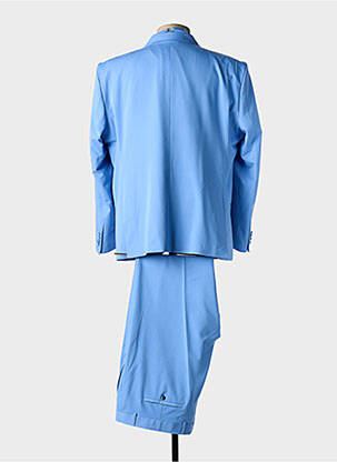 Costume de cérémonie fermeture zippée sous rabat boutonné bleu ADIMO homme