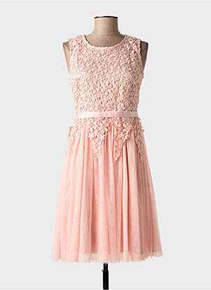 Robe mi-longue rose LUCY WANG femme