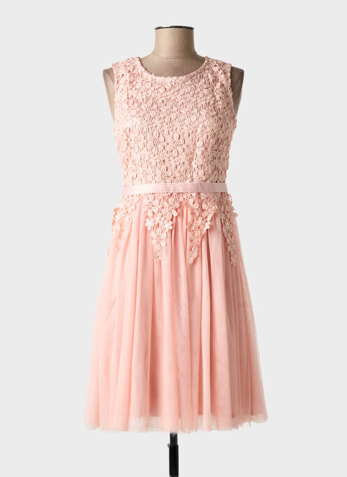 Robe mi-longue rose LUCY WANG femme
