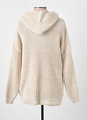 Pull coupe droite manches longues beige COULEURS DU TEMPS femme
