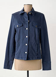 Veste casual coupe droite bleu GUY DUBOUIS femme