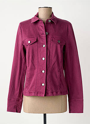 Veste casual coupe droite violet GUY DUBOUIS femme