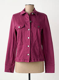 Veste casual coupe droite violet GUY DUBOUIS femme