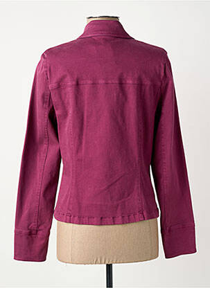 Veste casual coupe droite violet GUY DUBOUIS femme