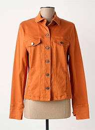 Veste casual coupe droite orange GUY DUBOUIS femme