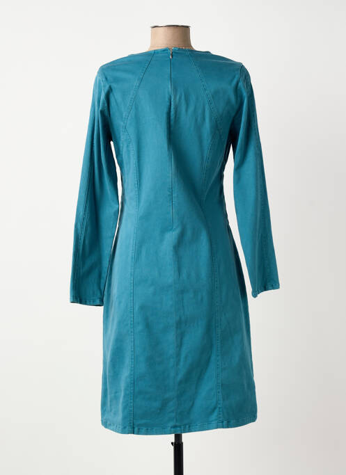 Robe mi-longue bleu GUY DUBOUIS femme