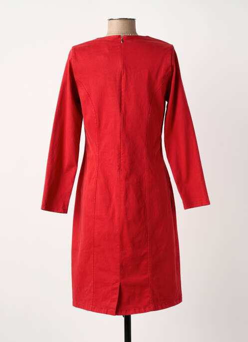 Robe mi-longue rouge GUY DUBOUIS femme
