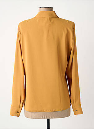 Chemisier coupe droite manches longues jaune GREGORY PAT femme