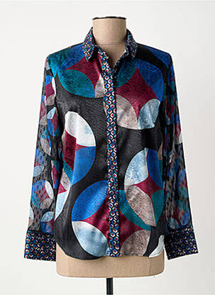 Chemisier bleu GUY DUBOUIS femme