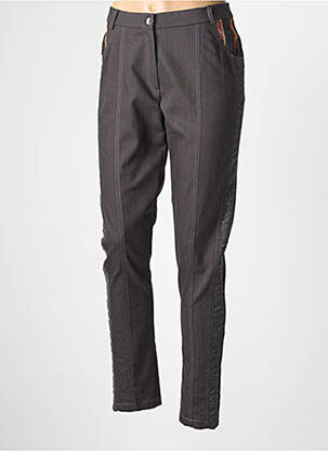 Pantalon droit stretch taille normale gris MERI & ESCA femme