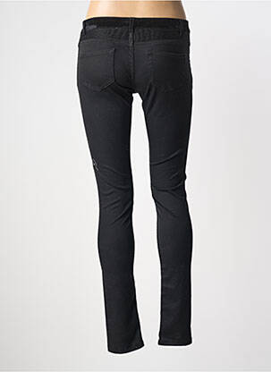 Pantalon slim tissage popeline taille normale noir MERI & ESCA femme