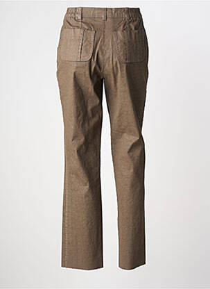 Pantalon droit stretch taille normale marron JUMFIL femme