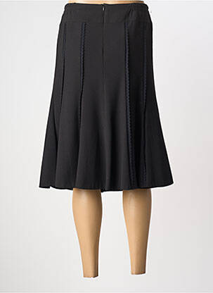Jupe mi-longue stretch noir GUY DUBOUIS femme