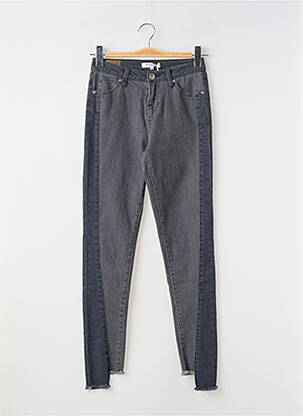 Jeans coupe slim stretch taille normale gris MORGAN femme