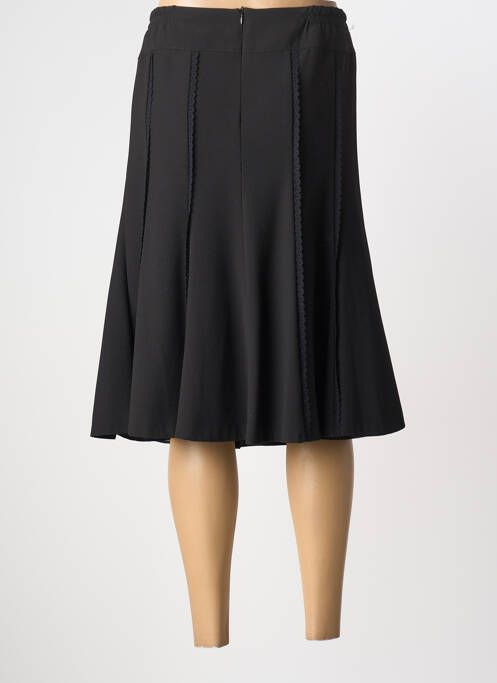 Jupe mi-longue noir GUY DUBOUIS femme