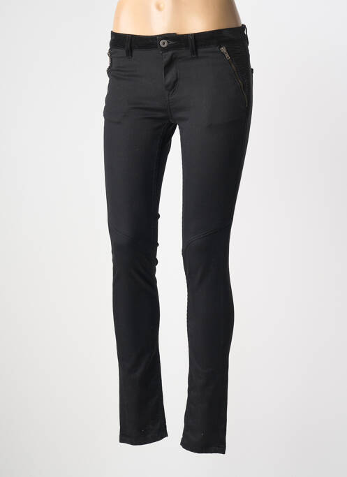 Pantalon slim noir MORGAN femme