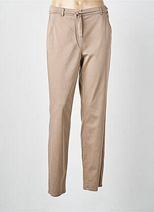 Pantalon slim stretch taille normale marron FRANK WALDER femme