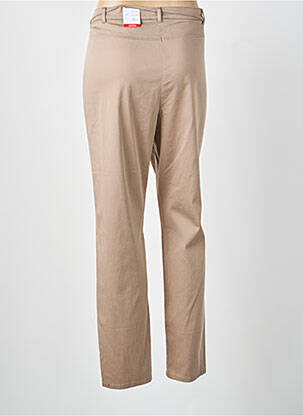 Pantalon slim stretch taille normale marron FRANK WALDER femme