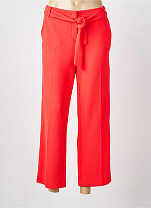 Pantalon 7/8 stretch taille normale rouge TUZZI femme