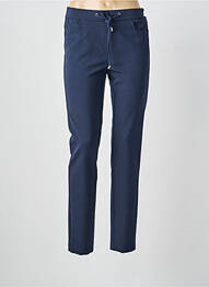 Pantalon slim taille élastique taille normale bleu FRANK WALDER femme