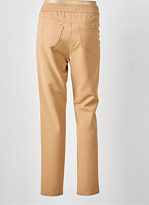 Pantalon slim taille élastique taille normale beige FRANK WALDER femme