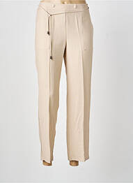 Pantalon 7/8 taille élastique taille normale beige TINTA STYLE femme