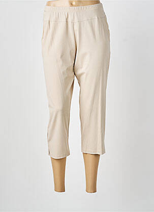 Pantacourt stretch taille normale beige GUY DUBOUIS femme