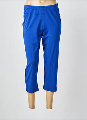 Pantacourt stretch taille normale bleu GUY DUBOUIS femme