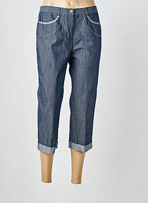 Pantacourt stretch taille normale bleu TELMAIL femme