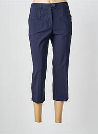 Pantacourt taille élastique taille normale bleu TELMAIL femme
