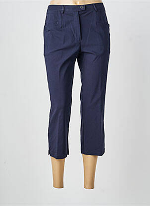 Pantacourt taille élastique taille normale bleu TELMAIL femme