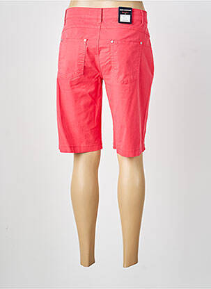 Bermuda tissage popeline taille normale rose ANNA MONTANA femme