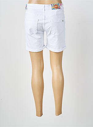 Short tissage denim taille normale blanc PLACE DU JOUR femme