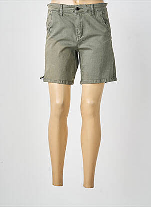 Short taille à pinces taille normale vert KALISSON femme
