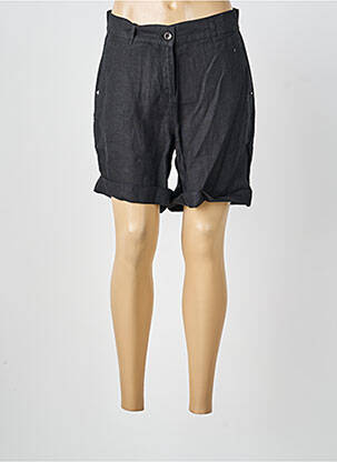 Short taille à pinces taille haute noir SAINT JAMES femme