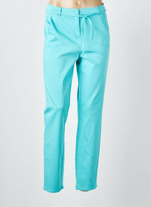 Pantalon slim stretch taille normale bleu FRANK WALDER femme