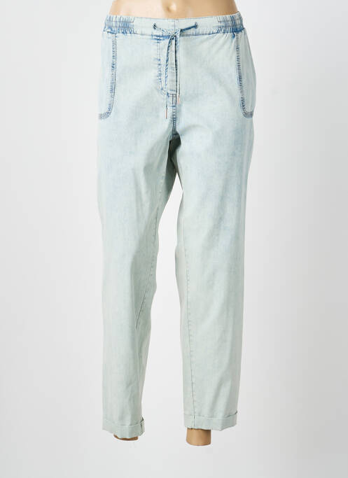 Pantalon 7/8 stretch taille normale bleu ANANKE femme