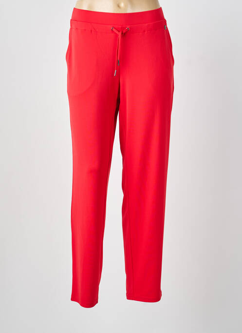 Pantalon slim taille élastique taille normale rouge BARBARA LEBEK femme