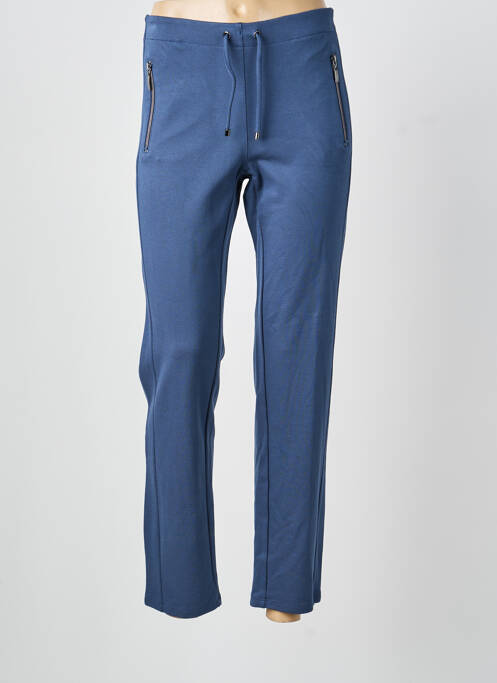 Pantalon slim taille élastique taille normale bleu BARBARA LEBEK femme