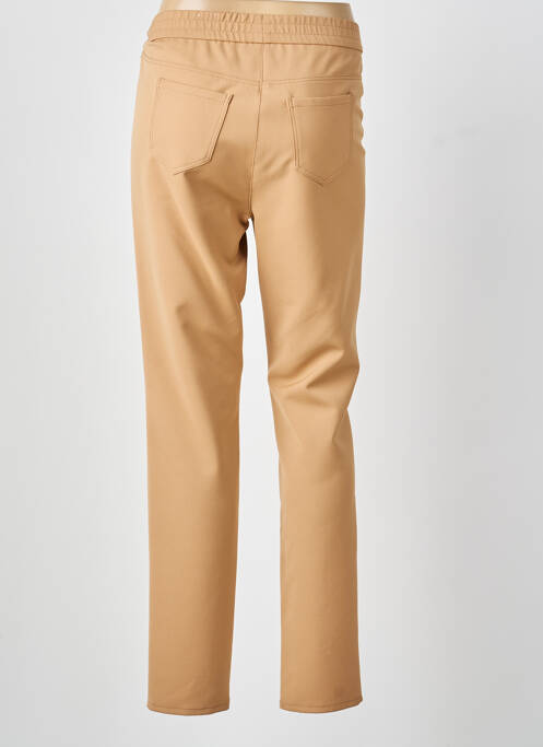 Pantalon slim taille élastique taille normale beige FRANK WALDER femme