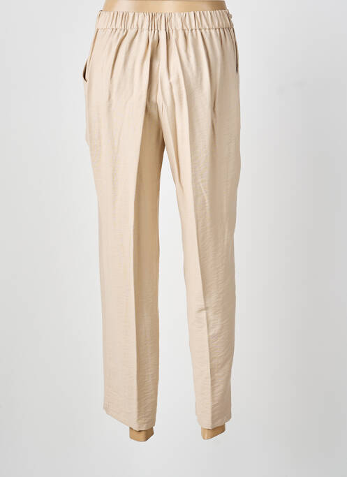 Pantalon 7/8 taille élastique taille normale beige TINTA STYLE femme