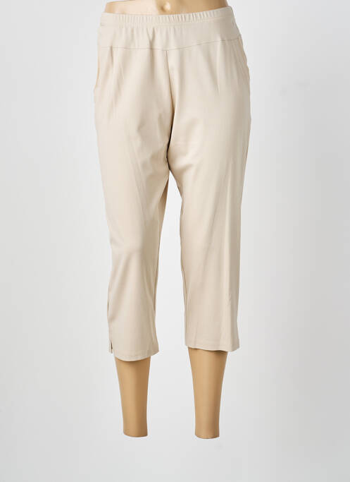 Pantacourt stretch taille normale beige GUY DUBOUIS femme