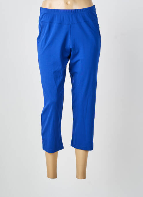 Pantacourt stretch taille normale bleu GUY DUBOUIS femme