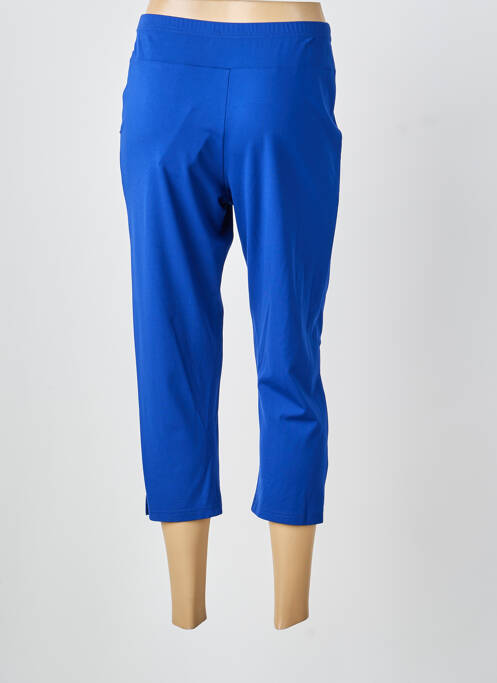 Pantacourt stretch taille normale bleu GUY DUBOUIS femme