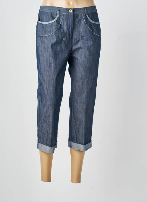 Pantacourt stretch taille normale bleu TELMAIL femme